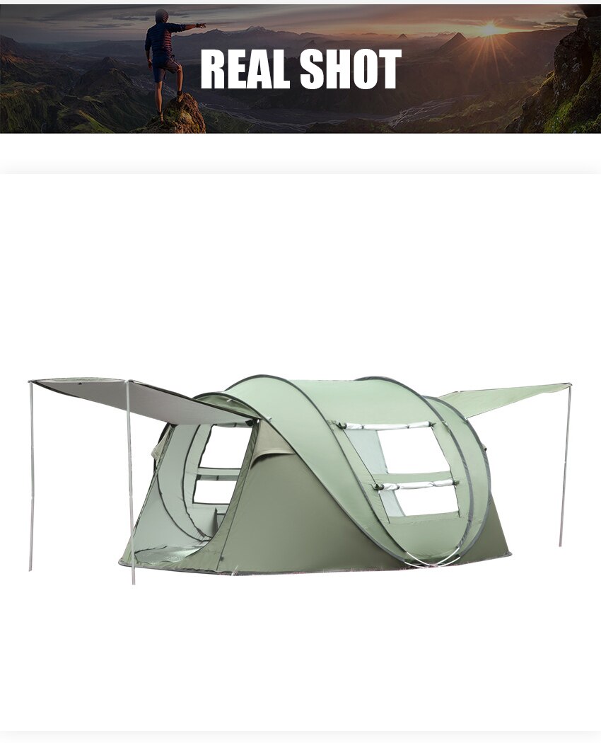 Cheap Goat Tents Portable Camping Automatic Open Tents Outdoor Big Space 3 8 Person Windbreak Double Layer Waterproof 4 Season Hiking Beach Tents Tents 